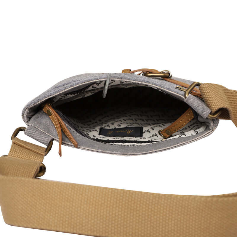 Small Messenger Crossbody Bag - Chocolate 092